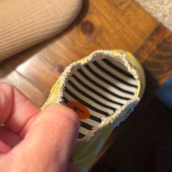 Betsey Johnson Yellow and White Polka Dot Espadrilles - Picture 7 of 11